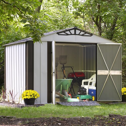 Designer Series 10ft. W x 8.5ft. D Steel Stool Shed | Wayfair